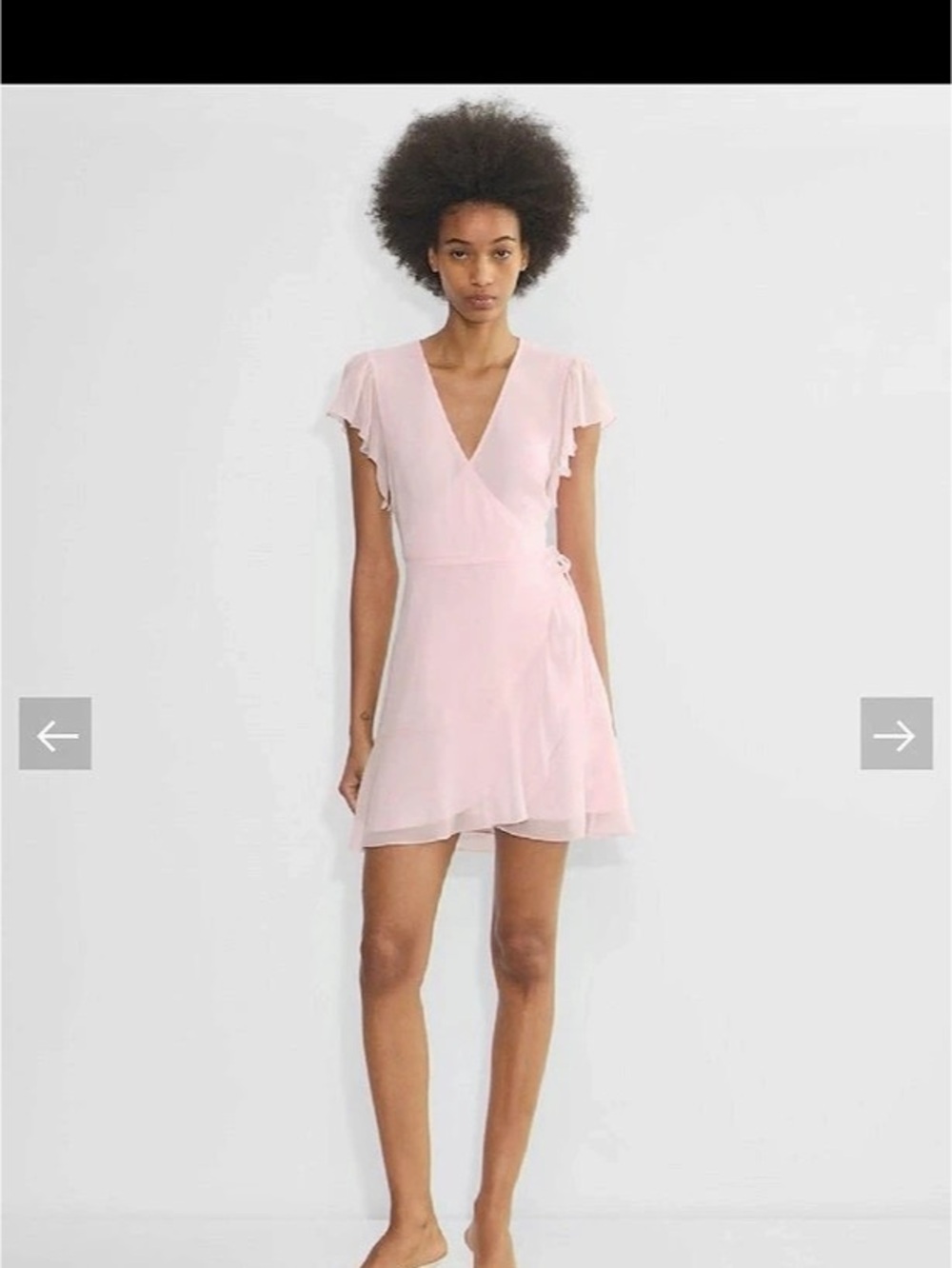 Wilfred Lawn Dress Pink Mini Wrap Dress